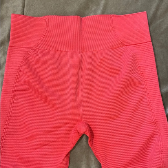 aerie Pink Ribbed Leggings (L) - Picture 2 of 7